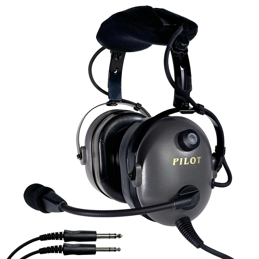 PILOT PA12.8T GA Dual Plug Headset with inbuilt Cellphone/Music Interface  - IN STOCK image 0